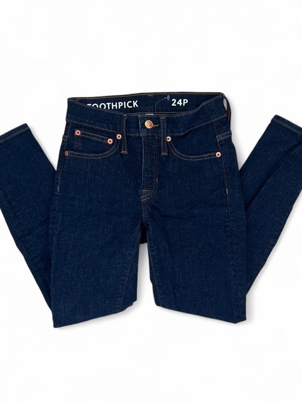 J. Crew Toothpick Skinny Jeans in Deep Indigo